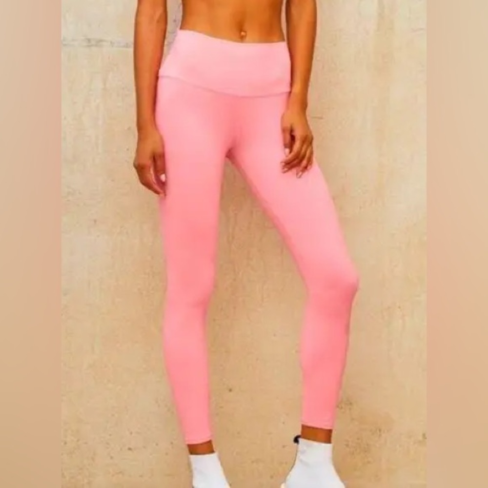 Alo Yoga 7/8 HIGH-WAIST AIRBRUSH LEGGING Macaron Pink Size S NWT